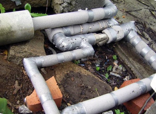 Утепление водопровода